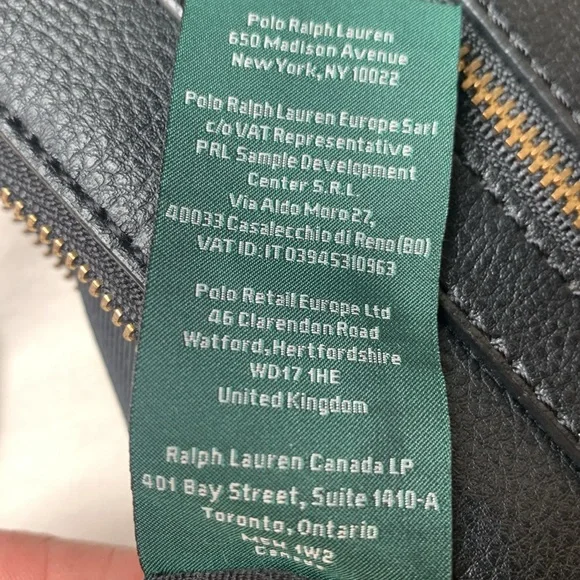 Ralph Lauren Black Leather Crossbody Bag - Picture 8 of 9